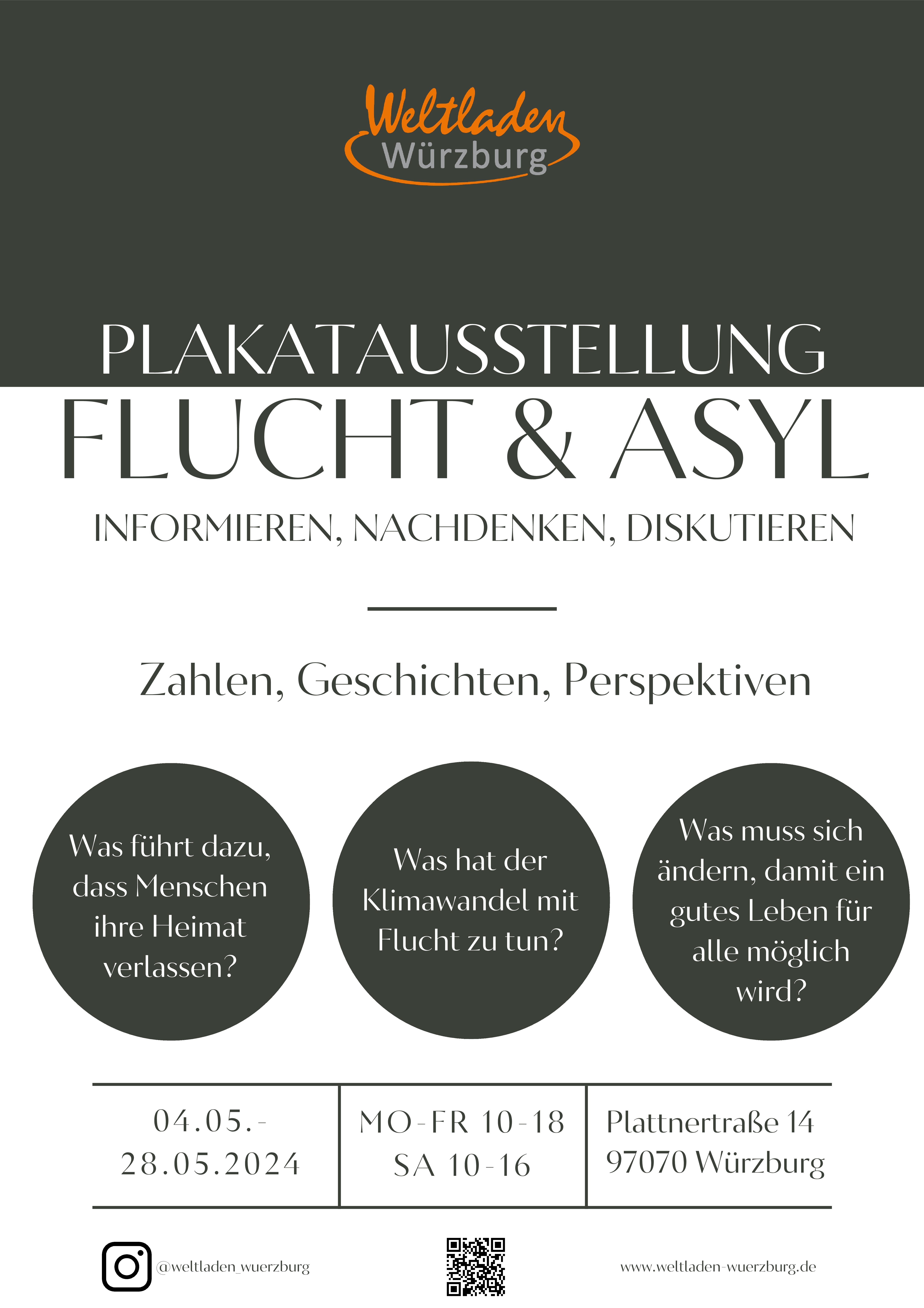 Plakat Ausstellung Flucht Asyl